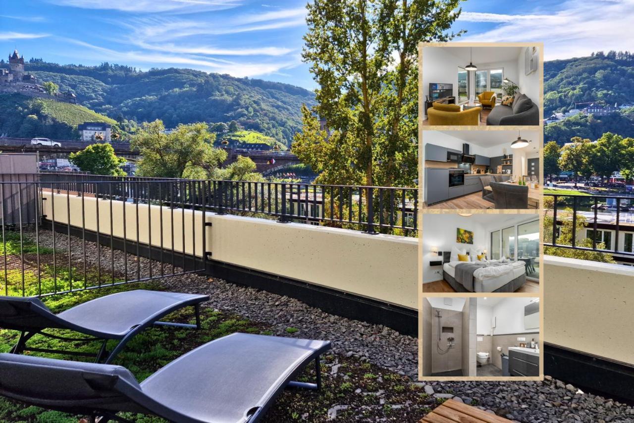 Vivamosel: Appartement Mit Mosel & Burgblick - Balkon - Parken - Aufzug - Fahrradraum Cochem Exterior foto